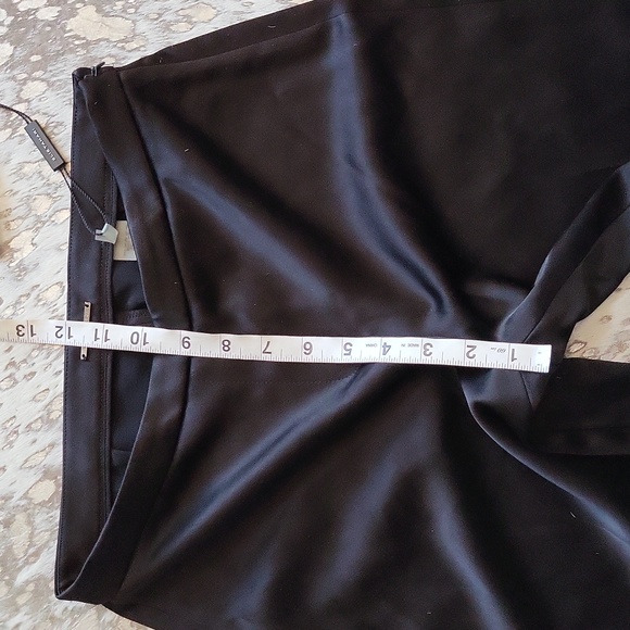 Elie Tahari Marcia Satin Ankle Pant Sz2 Black NWT - Picture 3 of 8